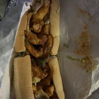 Shrimp Po Boy sandwich  at Vegans Are Us in Atlantic City