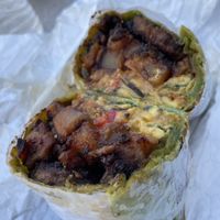 Sausage and egg burrito   at Vegans Are Us in Atlantic City