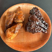 Mango habanero and BBQ drumettes  at Vegans Are Us in Atlantic City