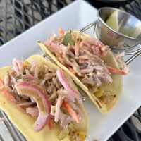 Cauliflower tacos😄 at Mexicali Rose in Wisconsin Dells