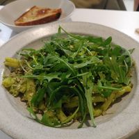 Casarecce with pistachio pesto sauce at Pinch Brunch Bar in Seoul