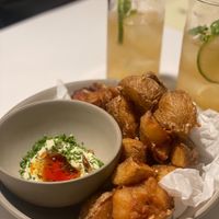 Crispy potatoes   at Pinch Brunch Bar in Seoul