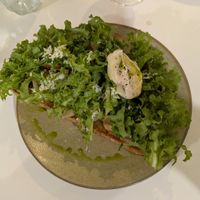 One of the entrees I thought was going to be a tarte but was more of stuff on toast at Pinch Brunch Bar in Seoul