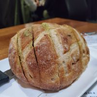 Garlic loaf at Merrijig Motor Inn in Merrijig