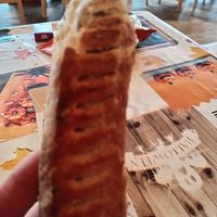 Vegan sausage roll at Woodland Cafe in Wetherby