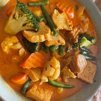 Vegetable curry  at Loving Hut in Richmond