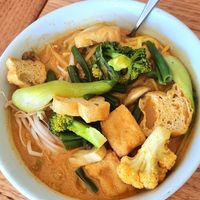 Laksa at Loving Hut in Richmond