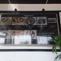 Veggie menu at Hap Healthy Steam Cuisine in Vancouver