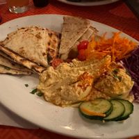 Hummus platter   at Dinghy Dock in Culebra