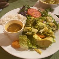 Stuffed avocado with veggies   at Café El Punto in San Juan