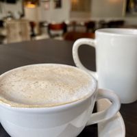 Almond milk cappuccino   at Billy's Downtown Diner in Bethlehem