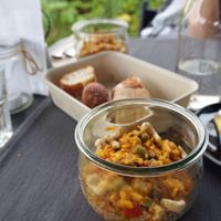 Paella (vegan) at Vert et Bon in Yerres