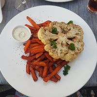 Cauliflower steak at N° 7 in Krakow