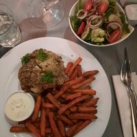 Cauliflower steak at N° 7 in Krakow