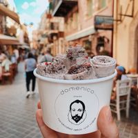 Vegan base with Oreos and strawberries 🍓  at Domenico in Crete