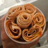 Strawberry and peanut butter at Domenico in Crete