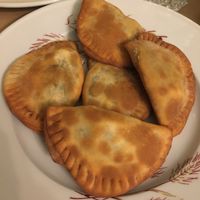 Wild green mini pies  at Aster in Athens