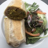 Vegan burrito   at NorthSide Cafe in Sayulita