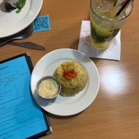 Mofogo with garlic sauce (vegan) at Mojito Cafe in Virginia Beach