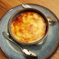 Creme Catalane at Le Patio in Villefranche-de-conflent