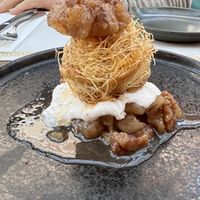 Vegan “bird nest” dessert   at ala in Washington