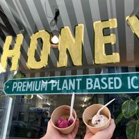 Grape sherbet and cinnamon babka at Honey's in Toronto