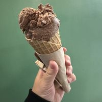 1 Scoop of Rocky Road in a Waffle Cone  at Honey's in Toronto