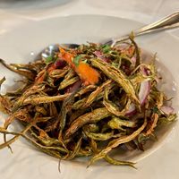 Crispy Okra. YUMM  at Andaaz in Asheville