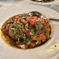 Ragda Pattice appetizerr  at Andaaz in Asheville