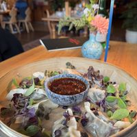 Gyoza  at Sportstübli at Sporthotel in Pontresina