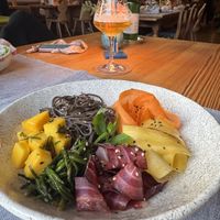 Soba bowl  at Sportstübli at Sporthotel in Pontresina