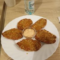 Fried seitan with dip at Loving Hut - Nowolipie in Warsaw