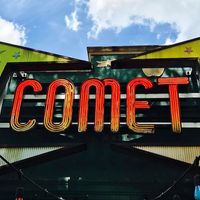 Coment's sign at entrance
 at Comet Ping Pong in Washington