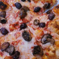 Soy cheese, Kalakaua, and mushrooms at Comet Ping Pong in Washington