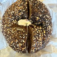 Pumpernickel everything   at Bagelsmith in Brooklyn