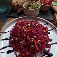 Vegan beetroot slaw at Hoogah Cafe in Swansea