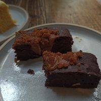 This Biscoff brownie at Hoogah Cafe in Swansea