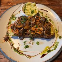 I had the avocado toast with mushrooms and kimchi.  at Hoogah Cafe in Swansea