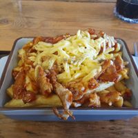 Loaded Vegan fries 💚 at Hay's Shack in Sandwich