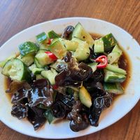 cucumber salad #Veganuary at Full Moon City in The Hague