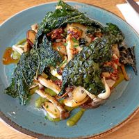 Mushroom bruschetta at Pavilion Cafe & Bar in Warrnambool