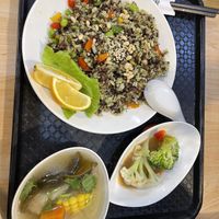 Fried rice  at Yǒujī Dàdì 有機大地健康蔬食餐廳 in Jiaoxi