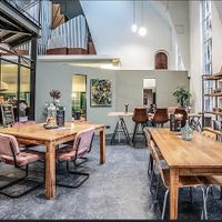 Old church interior  at Café Loft in The Hague