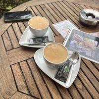 Cappuccino with oat milkk  at Hafen 5 in Aurich