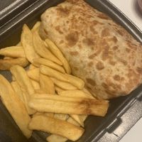 Vegi burrito at Cantina Que Pasa in Ljubljana