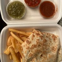 Crunchy burrito with vegetables at Cantina Que Pasa in Ljubljana
