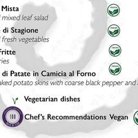 Vegan menu at Paranga in St Julians