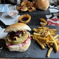 Vegetarian burger   at Porta 35 in Aveiro
