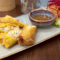 Crispy spring roll at Ban Vegan in Berlin