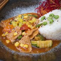 Sunset rice bowl  at Ban Vegan in Berlin